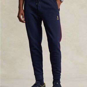 Polo Ralph Lauren Classic Double Knit Joggers Cruise Navy Multi 3LT NWT in PKG